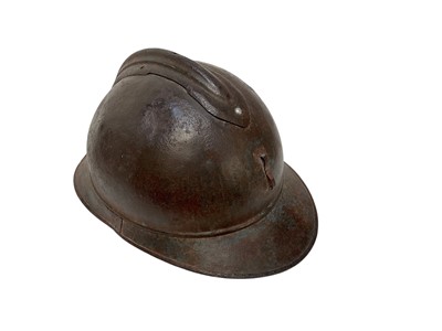 Lot 725 - French Military Adrian helmet shell (lacking interior).