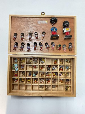 Lot 2405 - Collection of enamel golly badges, including a mixture of older and newer examples