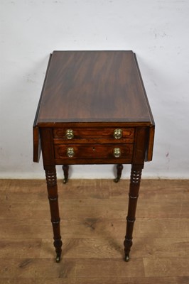 Lot 1645 - Regency mahogany sewing table