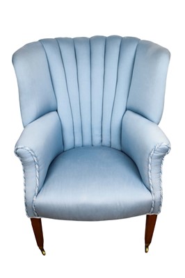 Lot 1629 - George III style wing armchair