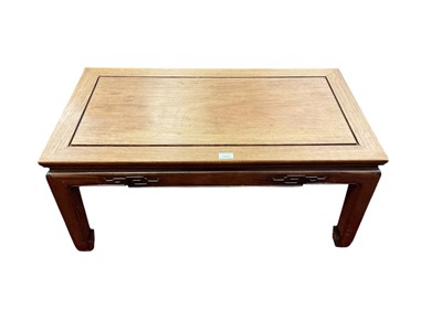 Lot 1699 - Chinese carved hardwood opium table