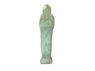 Lot 2575 - Ancient Egyptian turquoise glazed ushabti figure
