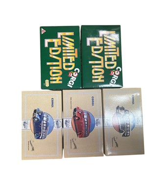 Lot 1837 - Corgi Commercial & Classics diecast Bedford OB Coaches including Limited Editions (x5), plus Sets (x12), all boxed (21)