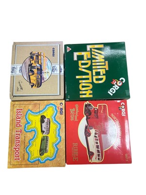 Lot 1837 - Corgi Commercial & Classics diecast Bedford OB Coaches including Limited Editions (x5), plus Sets (x12), all boxed (21)
