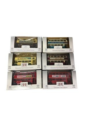 Lot 1843 - EFE diecast Double Decker Buses and other vehicles, boxed (21)