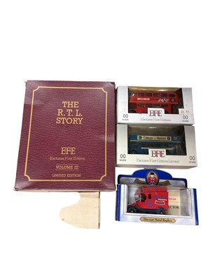 Lot 1843 - EFE diecast Double Decker Buses and other vehicles, boxed (21)