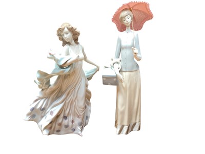 Lot 1137 - Group of twelve Lladro, NAO and Royal Doulton figures.