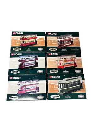 Lot 1848 - Corgi Commercial & Classics diecast double decker trams, boxed (42)