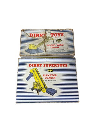 Lot 1851 - Dinky Supertoys Elevator Loader, boxed No.964, Dinky Toys Good Yard Crane, boxed (poor) No.973 & Realtoy Space Mission Shuttle, in window box No.38921 (3)