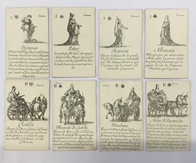 Lot 1076 - Complete deck of playing cards - reproduction of 'Le Jeu des Reines Ronormee'