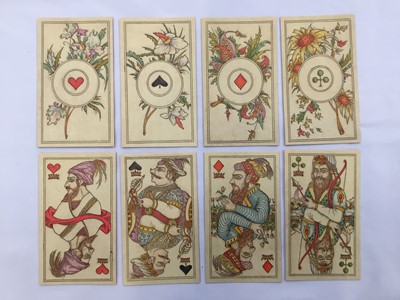Lot 1070 - Complete deck of 33 Karl Gerich 'Resurgam' playing cards, No. 35