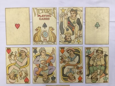 Lot 1072 - Complete deck of 53 Karl Gerich and Georgina Harvey 'Victoria' playing cards