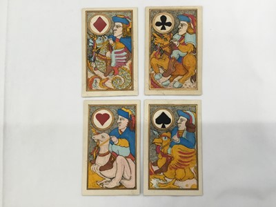 Lot 1074 - Complete deck of 12 early Karl Gerich 'The Four Elements' playing cards