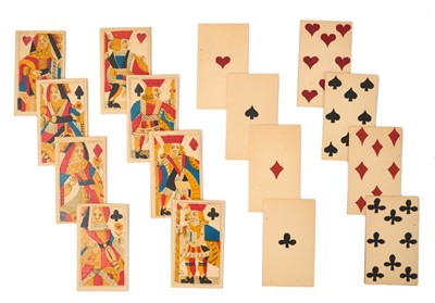 Lot 1077 - Scarce Karl Gerich 'Early English Pattern' deck of 52 playing cards, belivered to be his first...