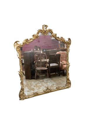 Lot 1698 - An extremely large 19th century gilt wall mirror