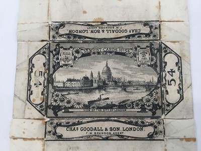 Lot 1086 - Complete deck of 52 Wust house pattern, type A playing cards by Goodall for Brazil