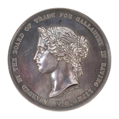 Lot 1 - Victorian Sea Gallantry Silver Medal (58mm variant), EF, named to Duncan Murphy wreck of the ''Annabella'' on the 12th November 1886. Supplied with photocopy of the Glasgow Herald, Friday Decemb...