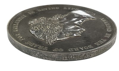 Lot 1 - Victorian Sea Gallantry Silver Medal (58mm variant), EF, named to Duncan Murphy wreck of the ''Annabella'' on the 12th November 1886. Supplied with photocopy of the Glasgow Herald, Friday Decemb...