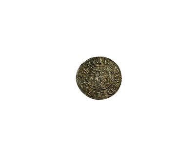Lot 431 - Saxon - Aethelred II silver crux type Penny (circa 991-97) Moneyer: Leofwine, Mint-Maldon (N.B. Flan peck-marked & cracked otherwise GVF - Ex Glendining & Co, sale 12 May 1971, Lot No. 56...