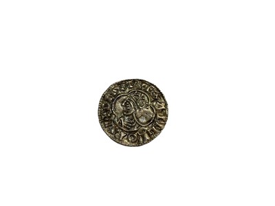 Lot 432 - Saxon - Cnut silver quatrefoil type penny (circa 1017-23) Moneyer: Aelfwine, Mint-Maldon EF (N.B. Ex Glendining & Co, Sale 12 May 1971, lot No. 564) (1 coin)