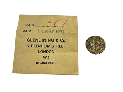Lot 433 - Saxon - Edward The Confessor silver facing bust type Penny (circa 1062-5) Moneyer: Godwine, Mint-Maldon GVF-VF rare (N.B. Ex Glendining & Co, Sale 12 May 1971, lot No. 567) (1 coin)