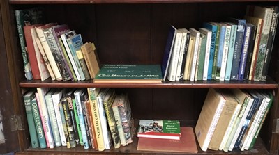Lot 1145 - Good collection of equestrian books relating to showjumping, eventing, racing and management of horses, racing autobiographies and related books (65 volumes)