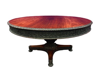 Lot 1704 - Impressive 19th century Anglo-Indian padouk dining table