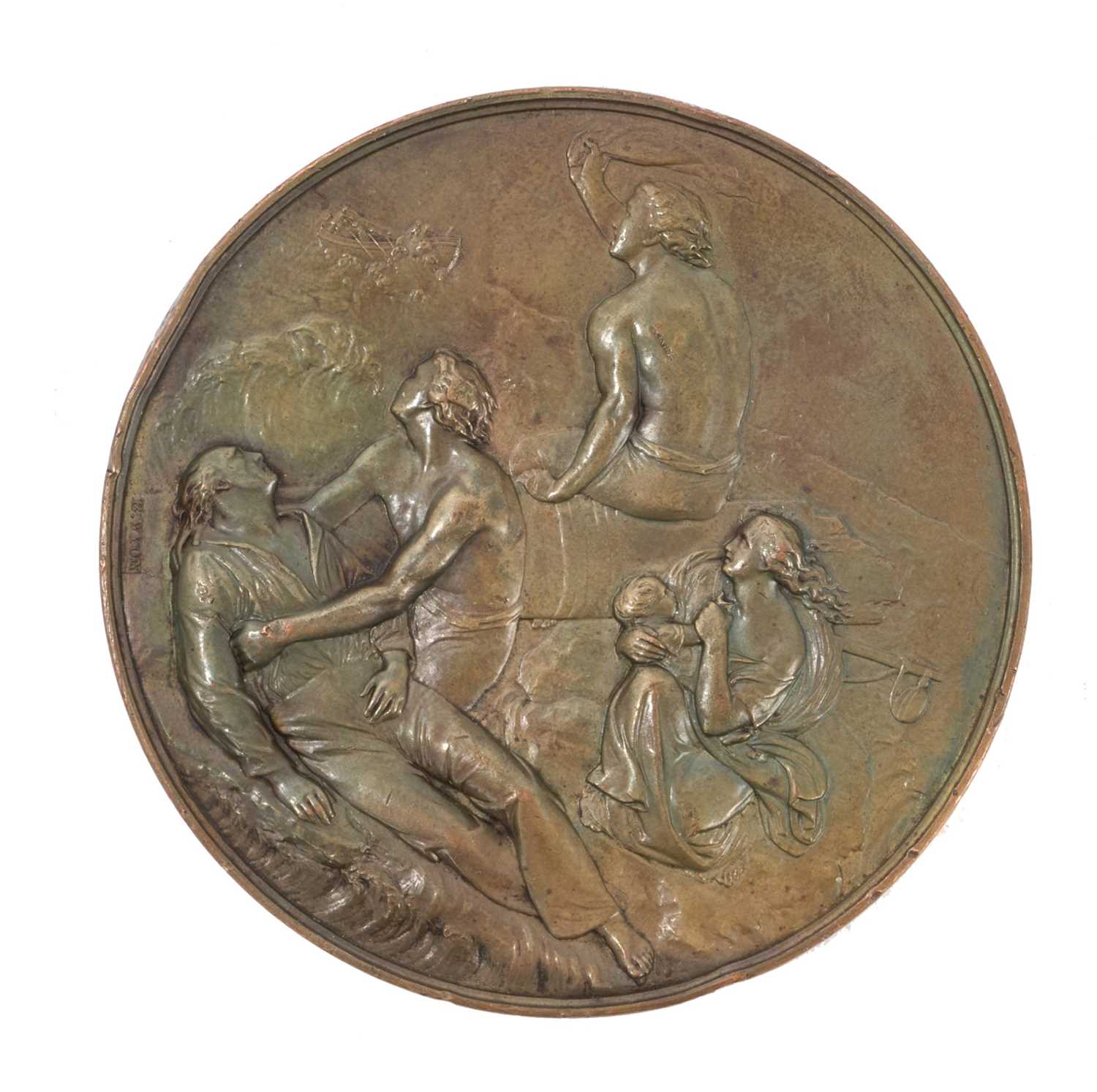 Lot 3 - Victorian Sea Gallantry Bronze Medal (58mm variant), NEF, named to Alexander Bain, wreck of the ''Azalie'' (of Nantes) near Skerries Malahide on 28th April 1859. N.B. Alexander Bain, a ma...