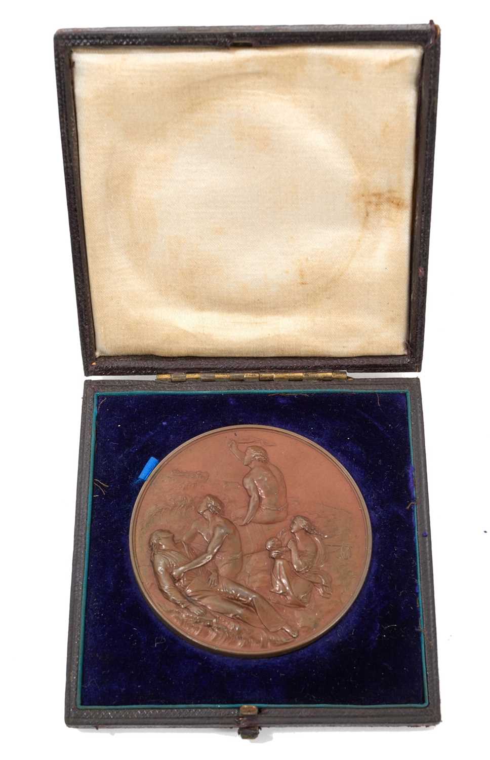 Lot 4 - Victorian Sea Gallantry Bronze Medal (58mm variant), EF, named to Edward Cooper, Abandonment of the ''Lerry'' and ''Elizabeth Ann'' on the 8th November 1878. In original box of issue. N....