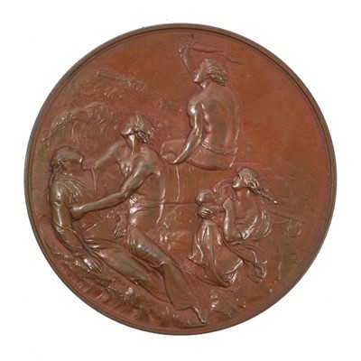 Lot 4 - Victorian Sea Gallantry Bronze Medal (58mm variant), EF, named to Edward Cooper, Abandonment of the ''Lerry'' and ''Elizabeth Ann'' on the 8th November 1878. In original box of issue. N....