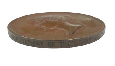Lot 4 - Victorian Sea Gallantry Bronze Medal (58mm variant), EF, named to Edward Cooper, Abandonment of the ''Lerry'' and ''Elizabeth Ann'' on the 8th November 1878. In original box of issue. N....