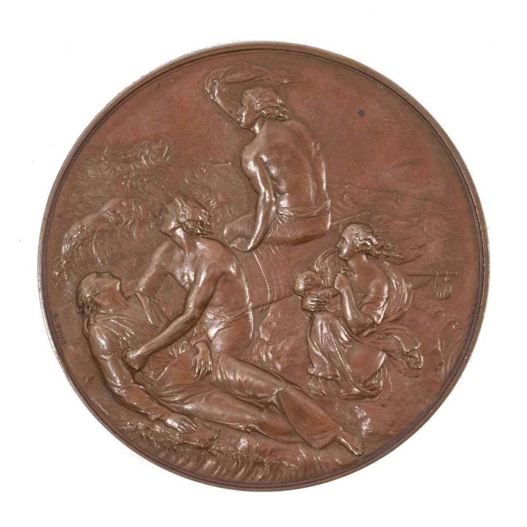 Lot 5 - Victorian Sea Gallantry Bronze Medal (58mm variant), EF, named to Joseph Moffat, wreck of the Schooner ''Phebe Lewis'' of Newport on the 1st April 1881. N.B. Joseph Moffat was awarded the...