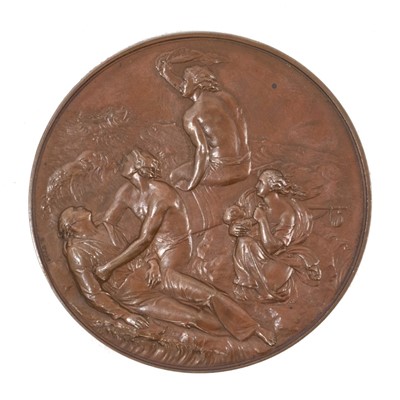 Lot 5 - Victorian Sea Gallantry Bronze Medal (58mm variant), EF, named to Joseph Moffat, wreck of the Schooner ''Phebe Lewis'' of Newport on the 1st April 1881. N.B. Joseph Moffat was awarded the...