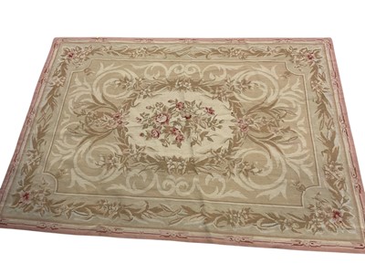 Lot 1751 - Aubusson rug, with neoclassical design in muted tones, 210 x 150cm