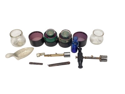 Lot 2409 - Group of antique medical tools and items