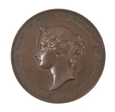 Lot 8 - Victorian Sea Gallantry Bronze Medal (58mm variant), EF, named to Benjamin Reynolds, wreck of the ''Nordkap'' on the 13th March 1891. N.B. Benjamin Reynolds, an able seaman of steamship M...
