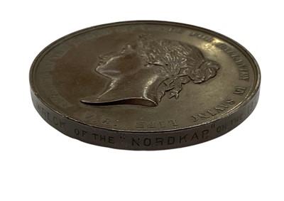 Lot 8 - Victorian Sea Gallantry Bronze Medal (58mm variant), EF, named to Benjamin Reynolds, wreck of the ''Nordkap'' on the 13th March 1891. N.B. Benjamin Reynolds, an able seaman of steamship M...