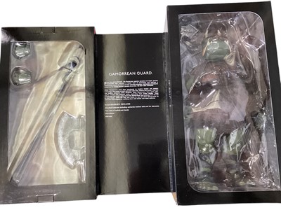 Lot 174 - Star Wars Sideshow 'Scum & Villainy' 1/6th Scale action figure Gamorrean Guard, Bib Fortuna (Jabba's Major-Domo), Greedo (Bounty Hunter) and Bossk (Bounty Hunter).