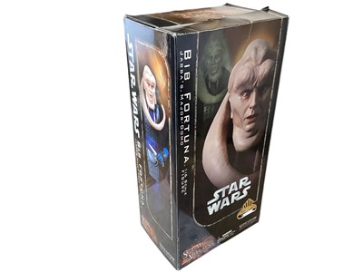 Lot 174 - Star Wars Sideshow 'Scum & Villainy' 1/6th Scale action figure Gamorrean Guard, Bib Fortuna (Jabba's Major-Domo), Greedo (Bounty Hunter) and Bossk (Bounty Hunter).