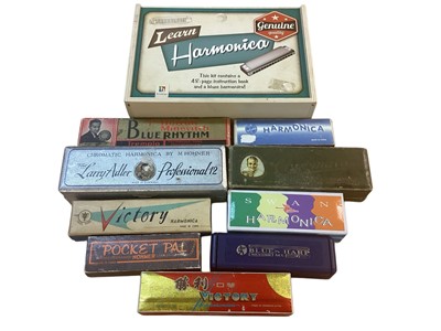 Lot 2210 - Group of harmonicas