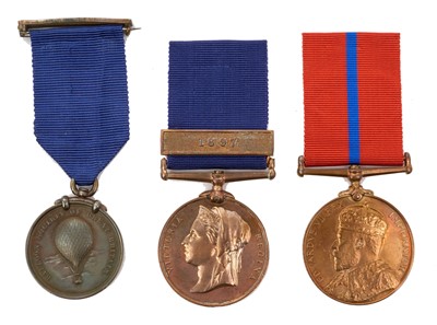 Lot 32 - Unusual Victorian and later Police Gallantry medal trio comprising Victorian Jubilee (Police) medal 1887, with 1897 clasp, City of London Police