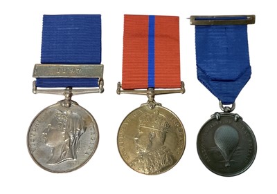 Lot 32 - Unusual Victorian and later Police Gallantry medal trio comprising Victorian Jubilee (Police) medal 1887, with 1897 clasp, City of London Police