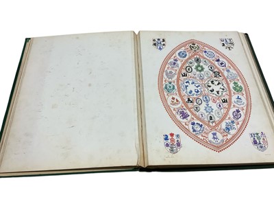 Lot 1736 - Decorative album of Victorian letterhead armorials