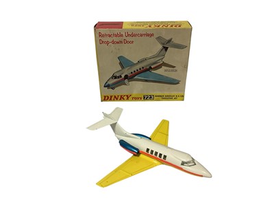 Lot 1804 - Dinky diecast Sea King Helicopter No.724, Boeing 737 No.717 & Hawker Siddeley H.S.125 Executive Jet No.723, all poor boxes, plus loose aircraft (qty)