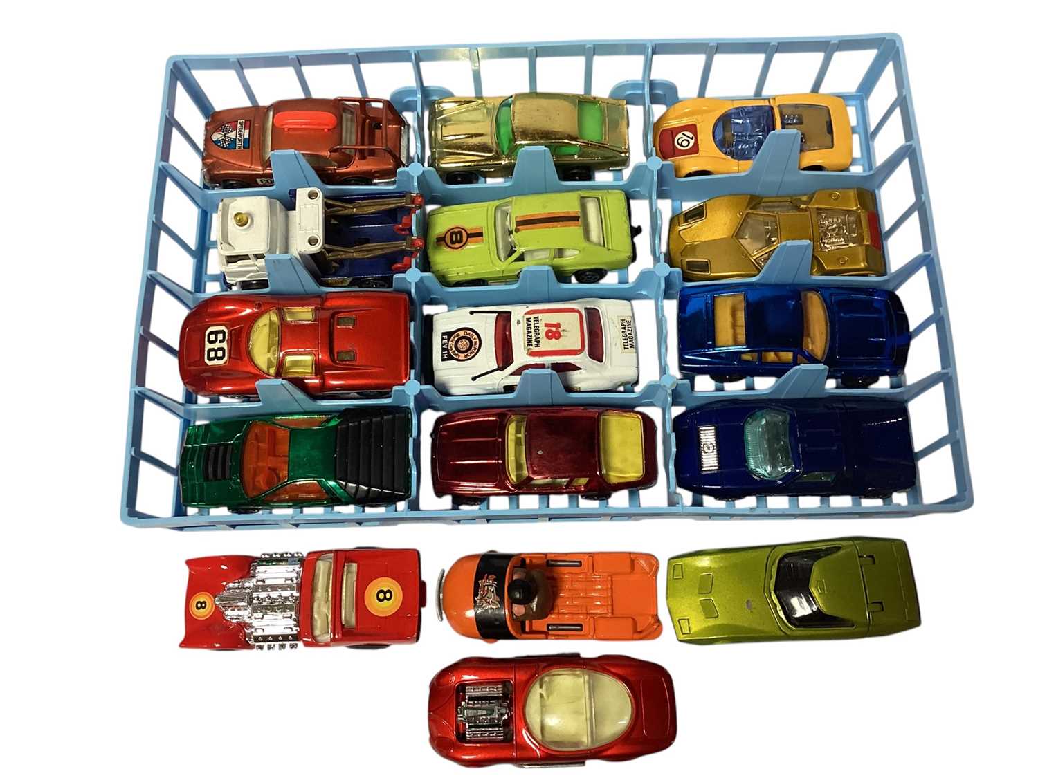 Lot 1806 - Corgi Rockets & Matchbox Series 1-75 diecast vehicles, plus Corgi Rockets Skypark Tower Garage & Track (qty)