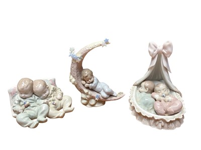 Lot 1176 - Three Lladro porcelain figures - Heavenly Summer, Little Dreamers and Sweet Dreamers, all boxed