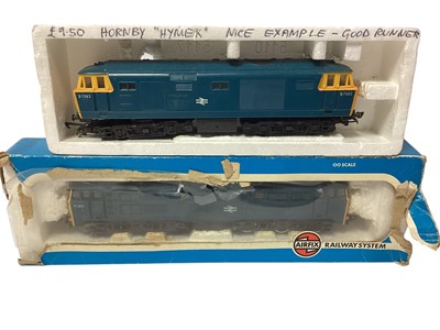 Lot 1854 - Hornby OO Gauge diesels including Class 37, Hymeks Tilbury Refineries R801, Triang Shunter R152 & Airfix BR diesel (6)