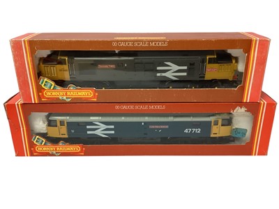 Lot 1855 - Hornby OO Gauge Large BR Logo diesels including Class 47 Lady Diana Spencer, R316, Class 58 Co-Co 58001, R250, Class 37 Railfreight Thornaby TMD, R348, BR Class 52 Western Harrier, R778 & Bo...