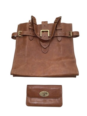 Lot 2098 - Mulberry tan leather tote bag and purse.