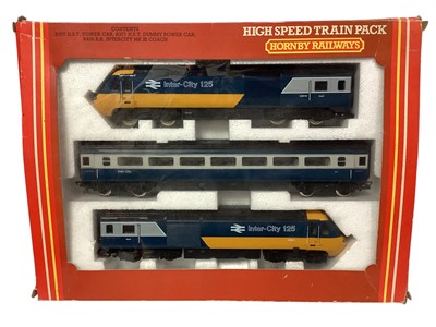 Lot 1857 - Hornby OO Gauge High Speed Inter-City 125 Train Pack, boxed R332 & LMS Express Passenger Set, boxed RS609 (2)